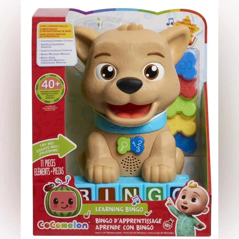 CoComelon Learning Bingo Toy - Tan and Blue😇